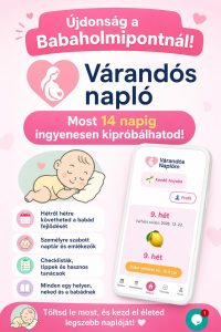 Újdonság a BabaHolmiPontnál: megérkezett a Várandós Napló! 💕